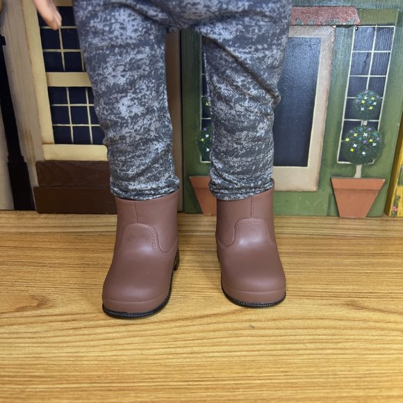 Brown Ankle Boots for 18- Inch Doll - Picture 3 of 10